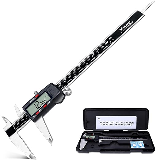 Kynup Digital Caliper, 8 Inch Micrometer Caliper Tool, Vernier Caliper Gages