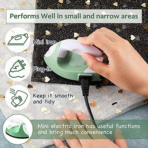 Honoson Mini Craft Iron Mini Heat Press Small Iron 3.93 x 2.36 x 2.76 in