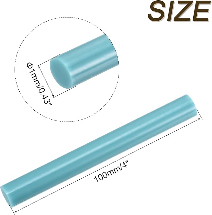 uxcell Mini Hot Glue Sticks for Glue Gun 11mm x 100mm Light Blue 12pcs