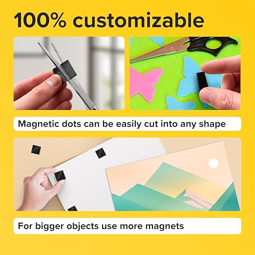 Square Flexible Magnets with Adhesive Backing Magnetic Tape Magnet Strips