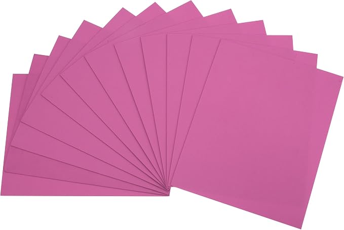 uxcell Rose EVA Foam Sheets, 11.8x7.9 in 2mm Thick Handicraft Foam Paper
