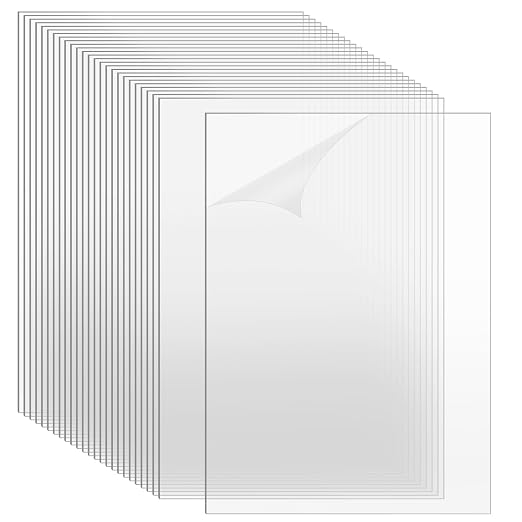 TKOnline 30 PCS Plexiglass Sheets, Invitations, Poster Frames Plastic Board