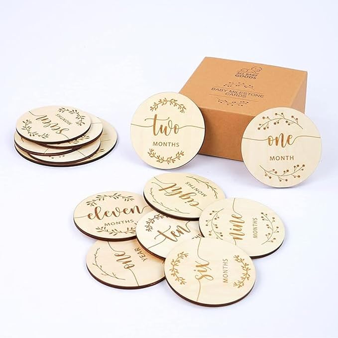 120 Pcs Unfinished Wood Circle Coins, 2 Inch Natural Wood Slices, Disc Blank