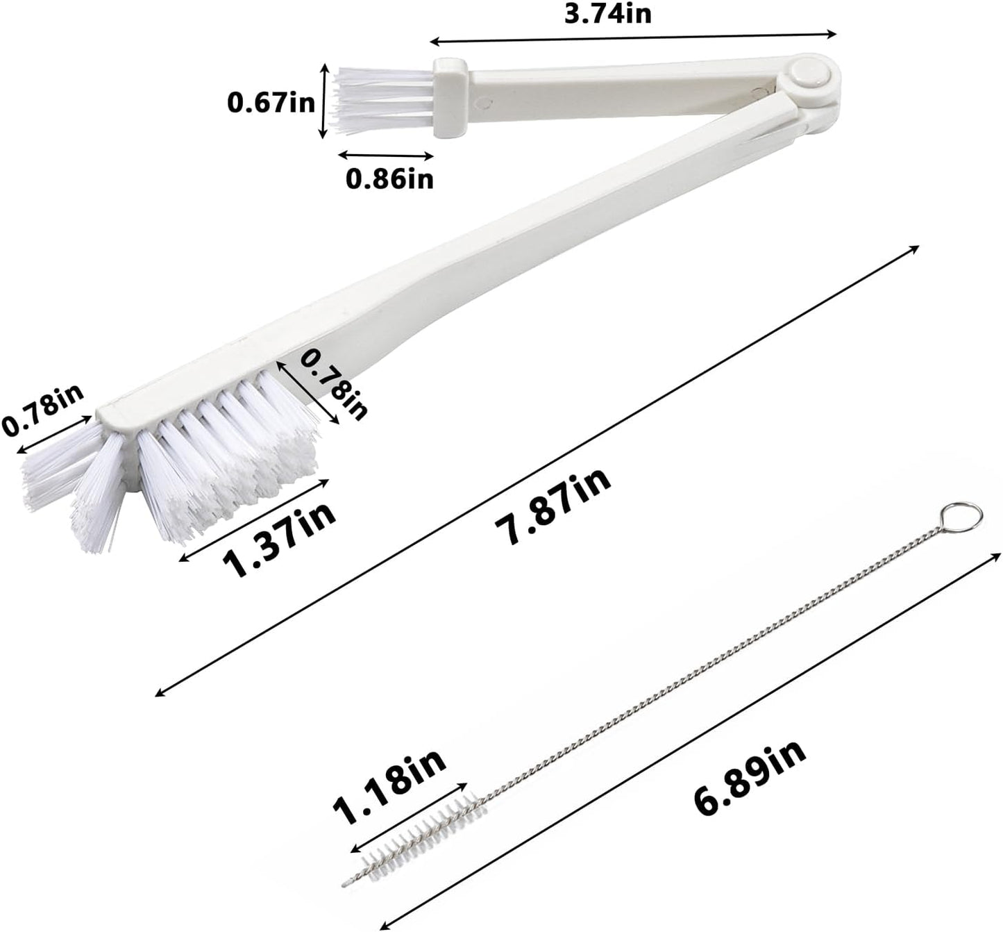 3 Pcs Bottle Brush Cleaning Set,Straw Cleaner Brush Water Bottle Brush for Bottles, Tumblers, Drinking Glasses, Strews
