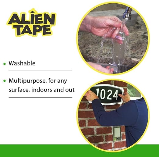 ALIEN TAPE Heavy Duty Double Sided Tape, Nano Tape, Feet Clear Adhesive Tape