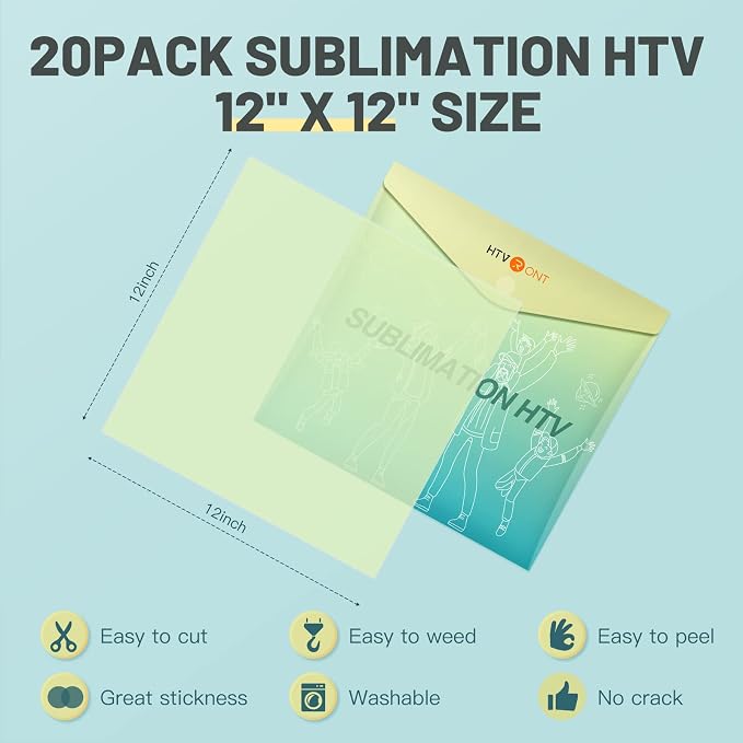 HTVRONT Sublimation HTV Sheets for Cotton Fabric