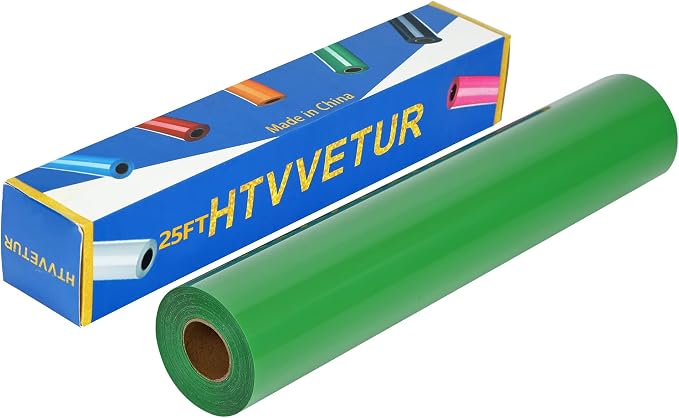 HTV Iron on Vinyl 12Inch by 25ft Roll HTV Heat Transfer Vinyl