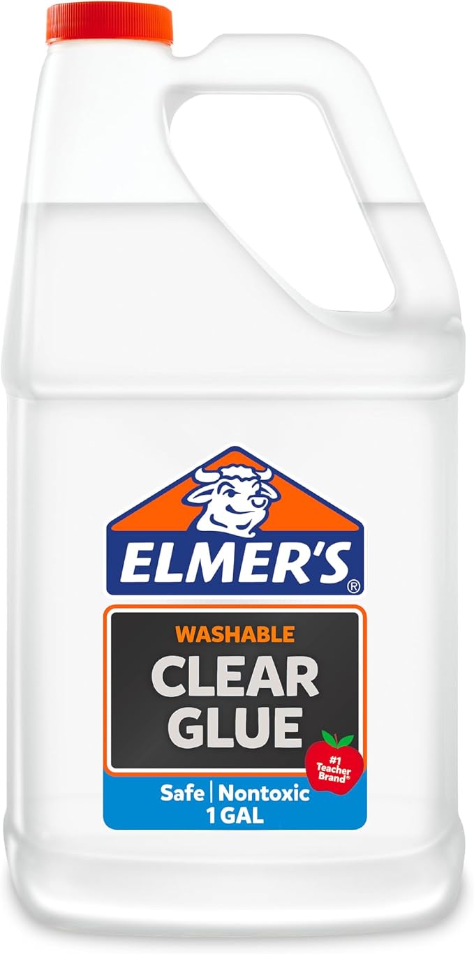 Elmer's Clear Liquid School Glue, 1 Gallon, #1 Teacher Brand