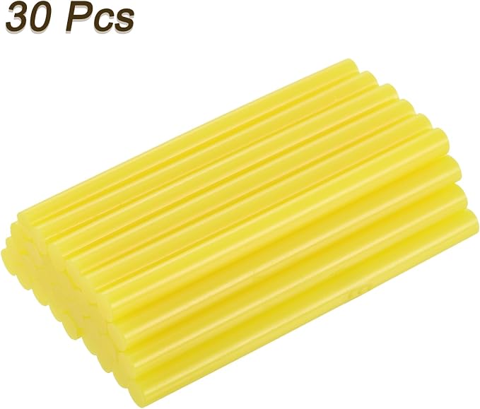 uxcell 30pcs 7mm x 100mm Mini Hot Glue Gun Sticks 4-inch x 0.27-inch High