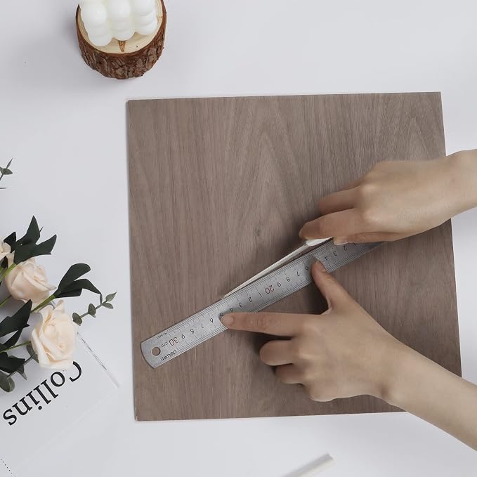 48 Pcs Walnut Unfinished Wood Craft, School DIY Projects, CNC Cutting, and Wood