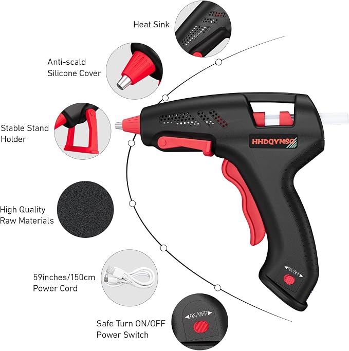 Cordless Hot Glue Gun, 20W Hot Glue Gun
