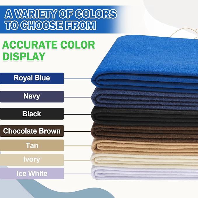 XSEINO Royal Blue Large Felt Fabric 108" X 36 ", 1.4 mm Thick Soft Felt Fabric