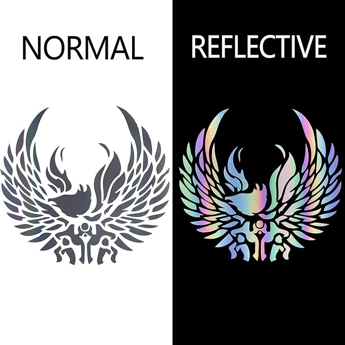 HTVVETUR Reflective Rainbow HTV Heat Transfer Vinyl Roll 12 Inch by 10 Feet