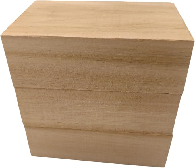 3PCS Basswood Carving Blocks, Whittling Wood Carving Kit, Unfinished Wooden