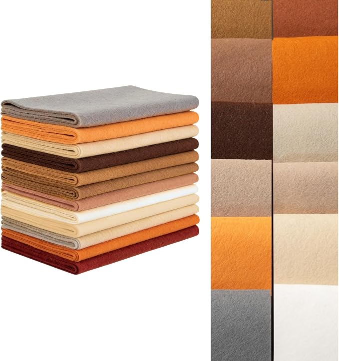 Phantomon 8" x 35" Felt Fabric Sheets, 1mm Sturdy Nonwoven Felt Rolls, Large