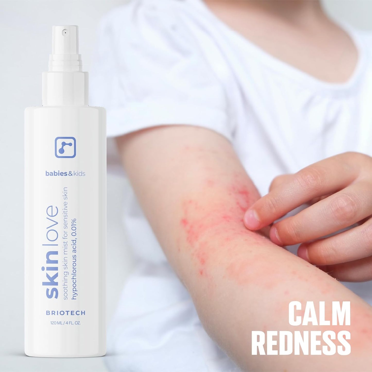 Briotech Baby Skin Spray | Gentle Hypochlorous Acid Mist for Soothing, Calming & Cleansing Delicate Skin | Pediatrician-Approved, Added Fragrance-Free | 2 oz
