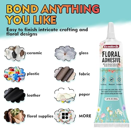 Floral Glue, Boutonnieres, Fabric and Wedding Craft Supplies, Waterproof