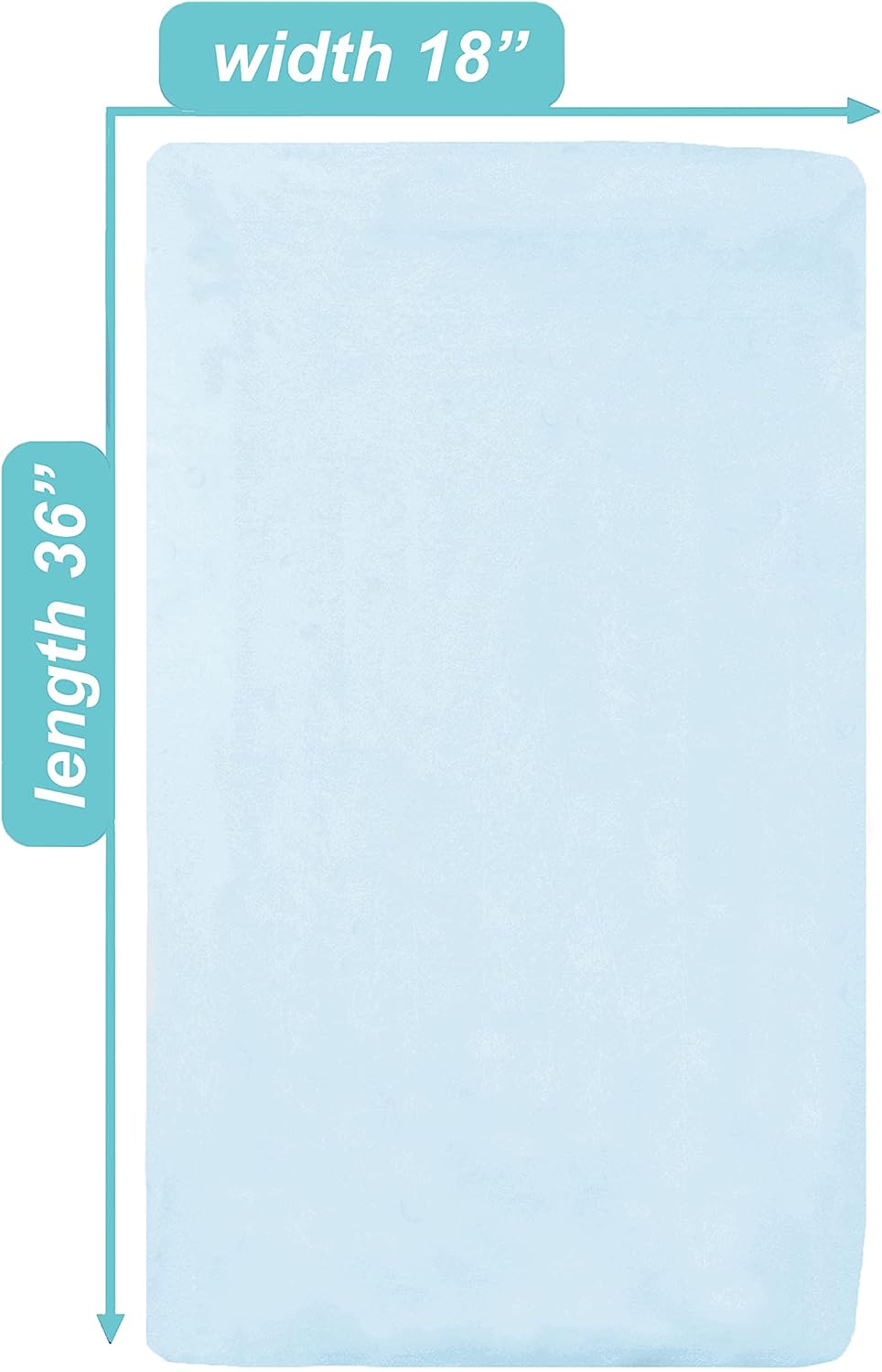 American Baby Company 100% Natural Cotton Fitted Cradle/Bassinet Sheet 36" x 18" - Soft, Breathable & Hypoallergenic Bed Sheet, Baby Blue, Neutral for Boys & Girls