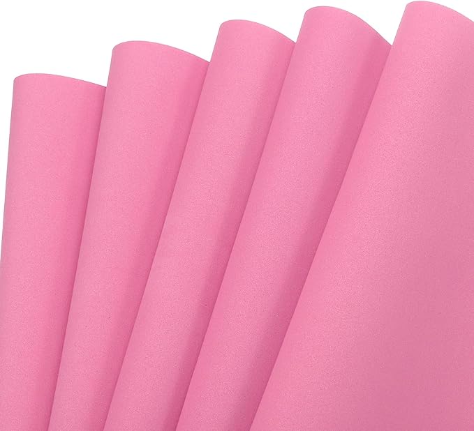 MECCANIXITY EVA Foam Sheets Pink 35.4 Inch x 19.7 Inch 2mm Thick Crafts Foam
