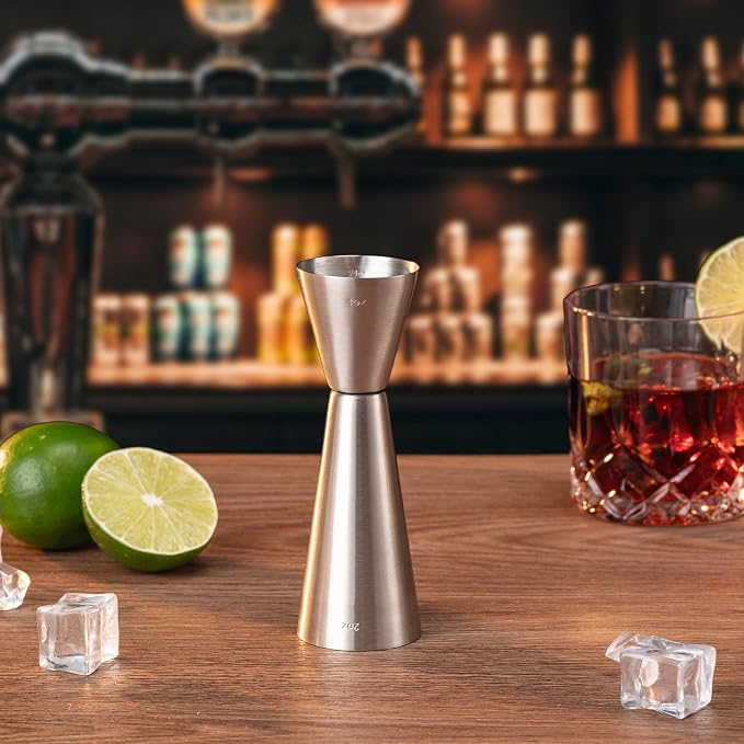Briout Jigger for Bartending, Double Cocktail Jigger Japanese Premium 304 Food