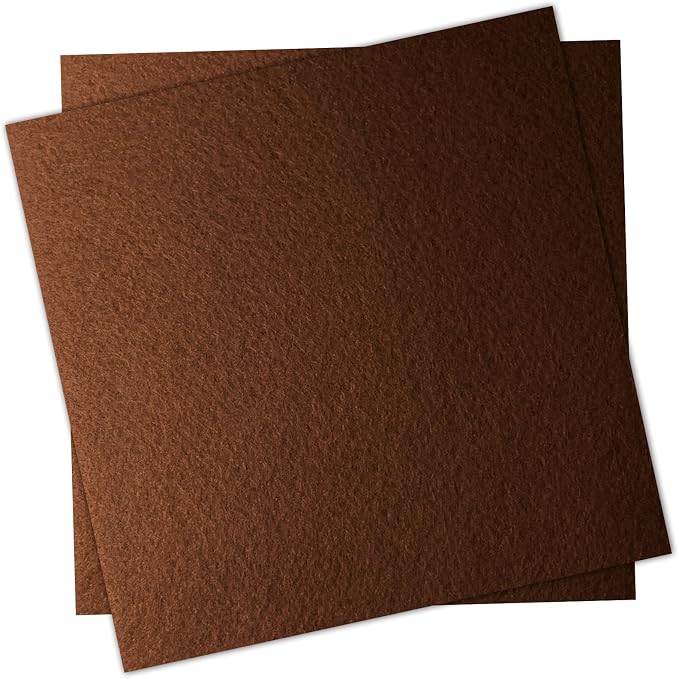 12" x 12" Felt Fabric Sheets for Crafts, 1mm Thick, Squares Felt Paper for