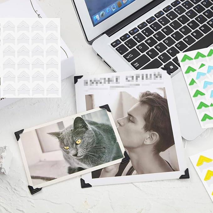 Pajean 720 Pieces Photo Corners Self Adhesive Photo Corners