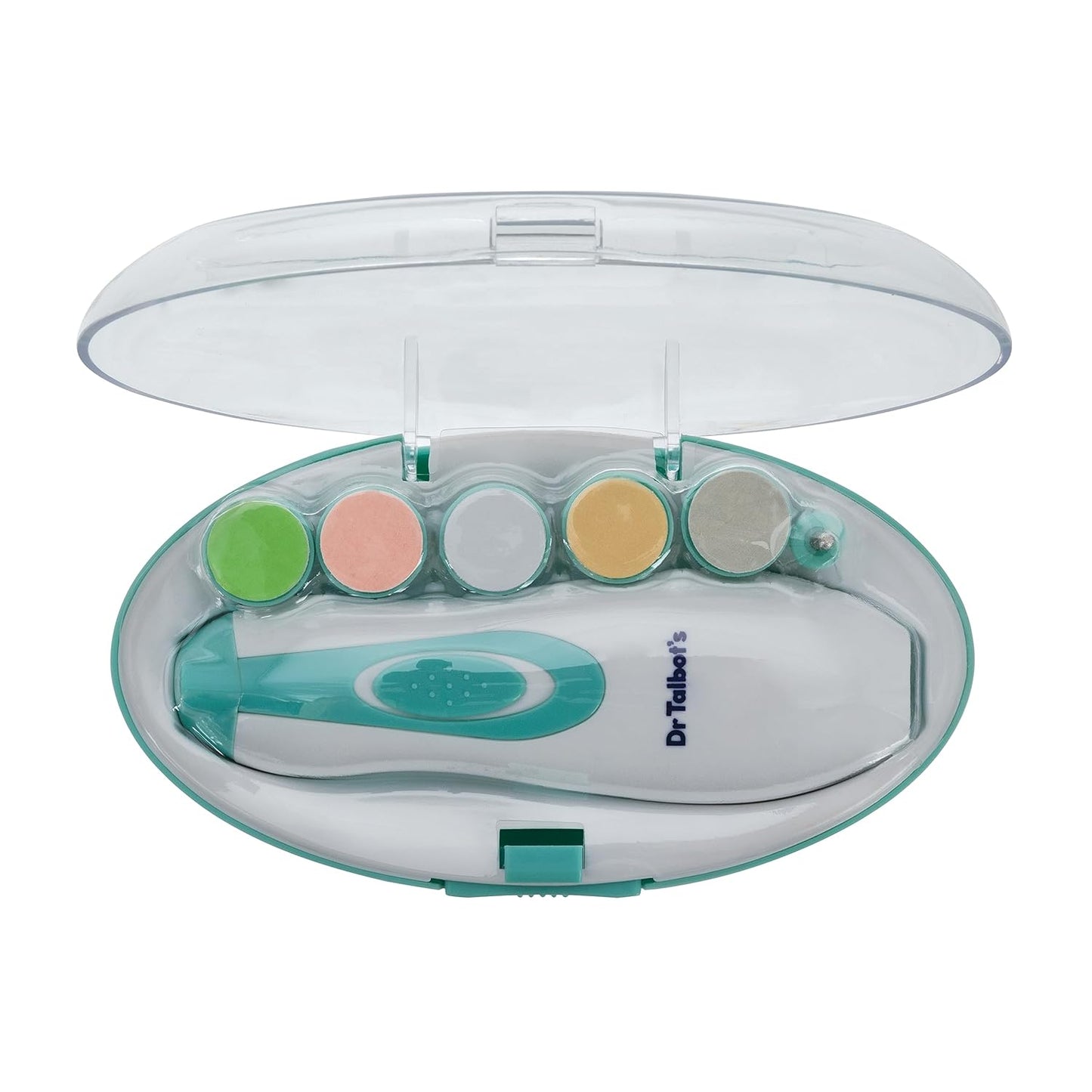 Dr. Talbot's Electric Nail Trimmer for Babies - Baby Nail File with LED Light and Storage Case - 3+ Months