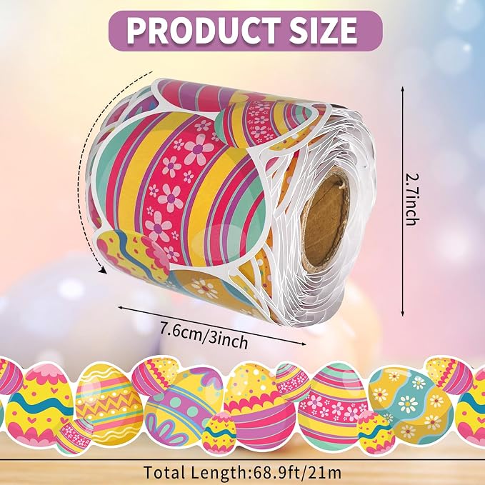 69 Feet Bulletin Board Borders，Colorful Egg Border and Bulletin Board Border