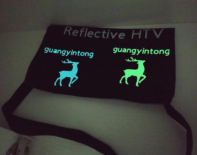 guangyintong Glow in The Dark Heat Transfer Vinyl Green 12" x 25ft | Luminous
