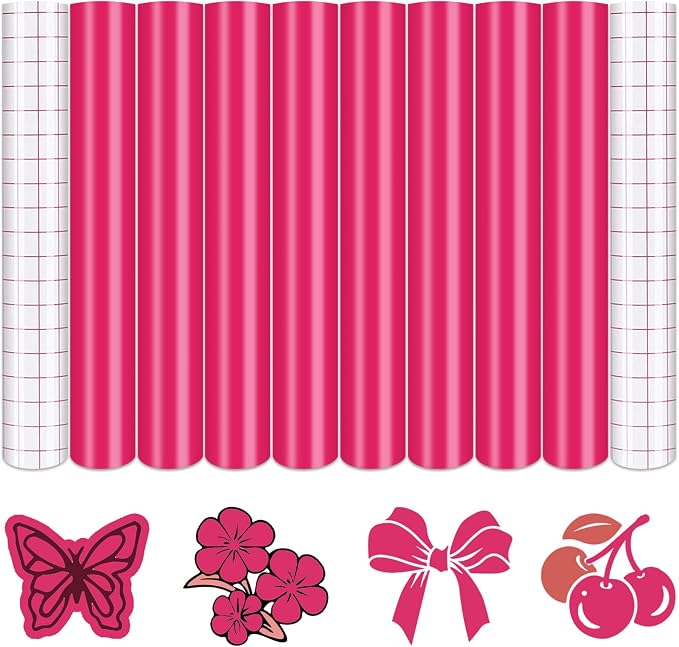 Tintnut Deep Ruby Permanent Vinyl 8 Sheets 12''x10'' Adhesive Vinyl | Solid