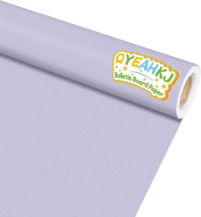 Light Purple Bulletin Board Paper Roll Lavender Bulletin Board Background Paper
