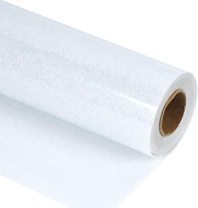 guangyintong Glitter White Heat Transfer Vinyl HTV Rolls