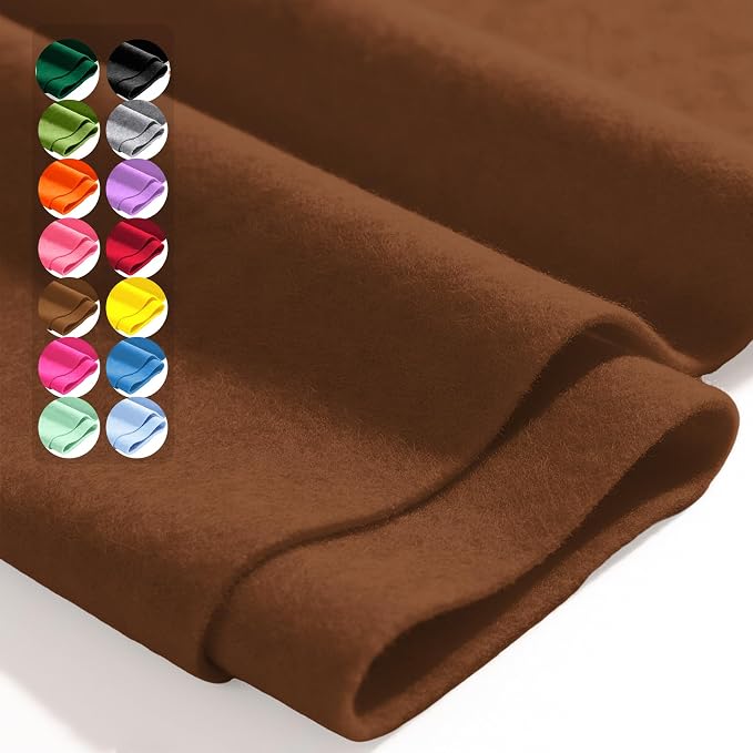 Coca Mocha 36" X 36" Felt Fabric Sheet