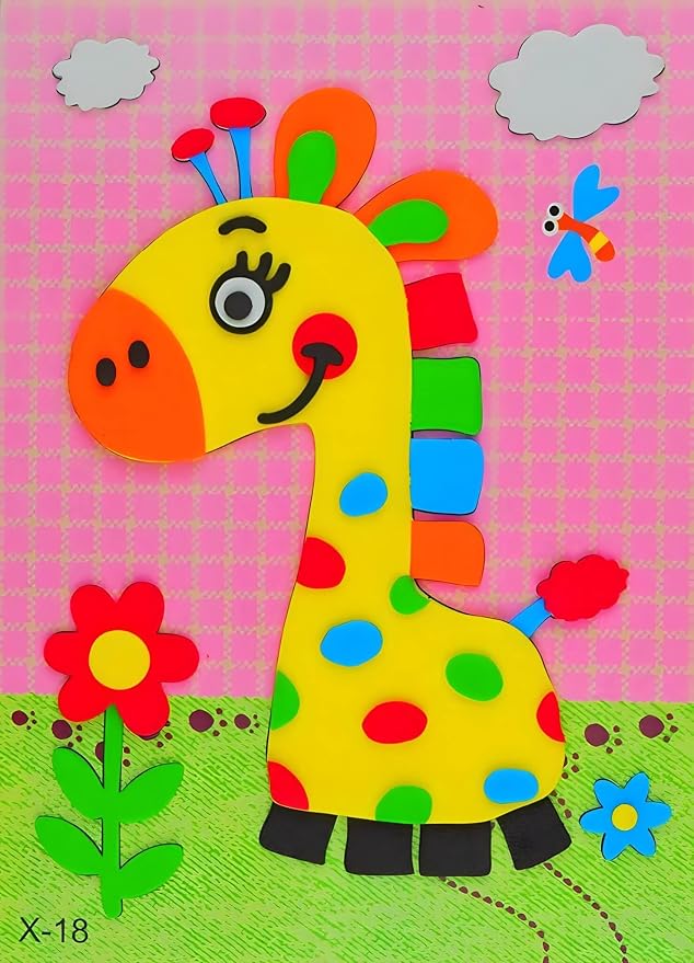 20pcs 3D EVA Foam Sticker Puzzle Game DIY Cartoon Animal Learning Education Toys