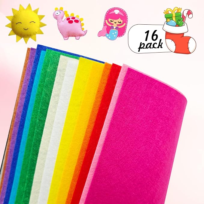 Jtnohx Felt for Crafts, Craft Felt Square for Sewing