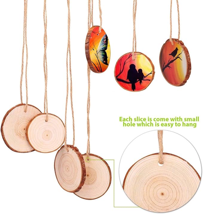 Fuyit Unfinished Wood Slices