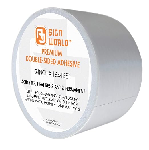 Best 5" Ultra-Thin Permanent Double-Sided Tape