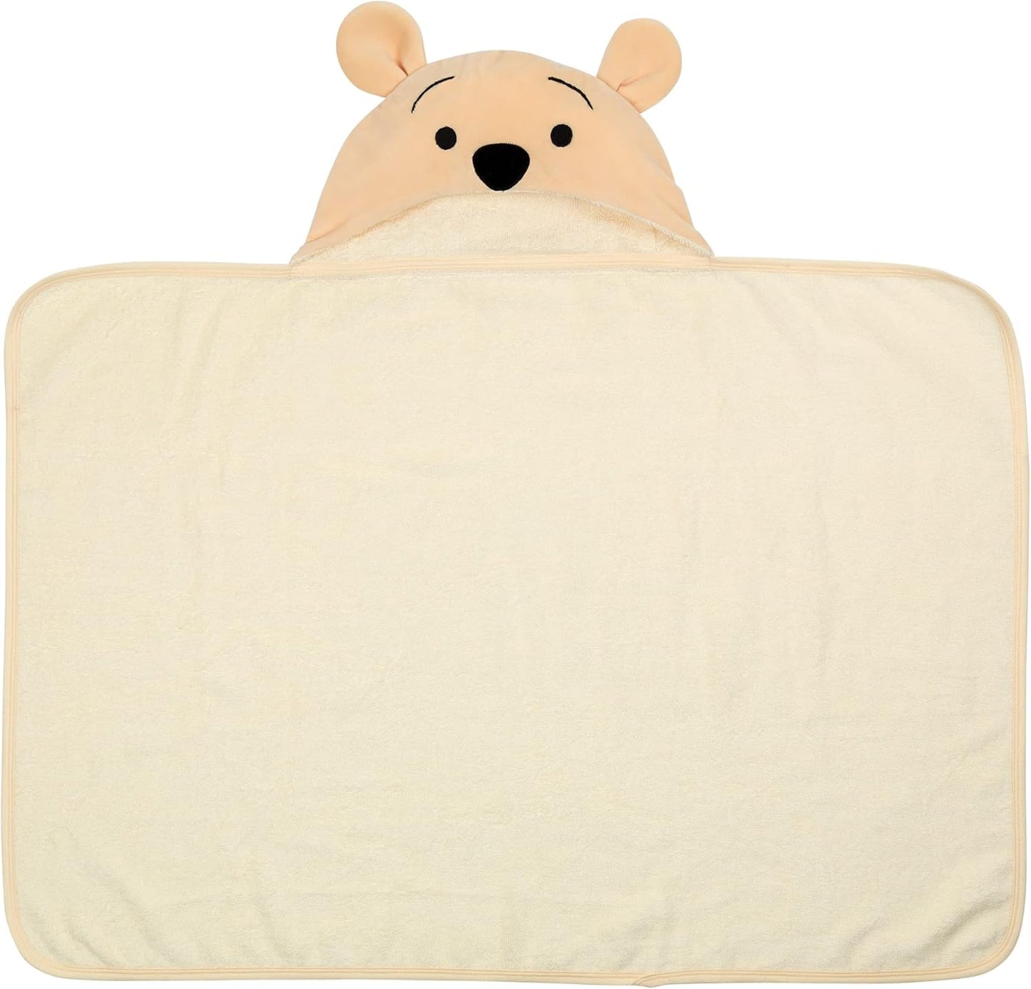 Lambs & Ivy Disney Baby Winnie The Pooh Tan Cotton Hooded Baby Bath Towel