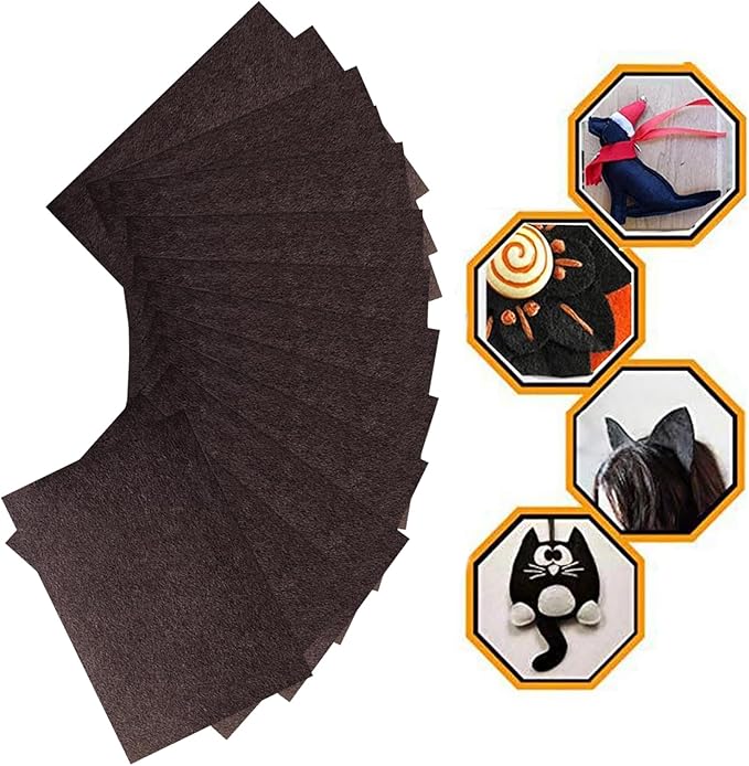 RZJZGZ 5 Piece Adhesive Felt Sheet 8.3X11.8in Felt Fabric Adhesive Sticky Back