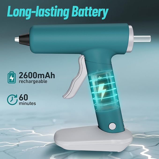 Cordless Glue Gun, Battery Powered,