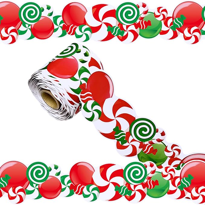 69Ft Christmas Candy Border Christmas Decoration Borders