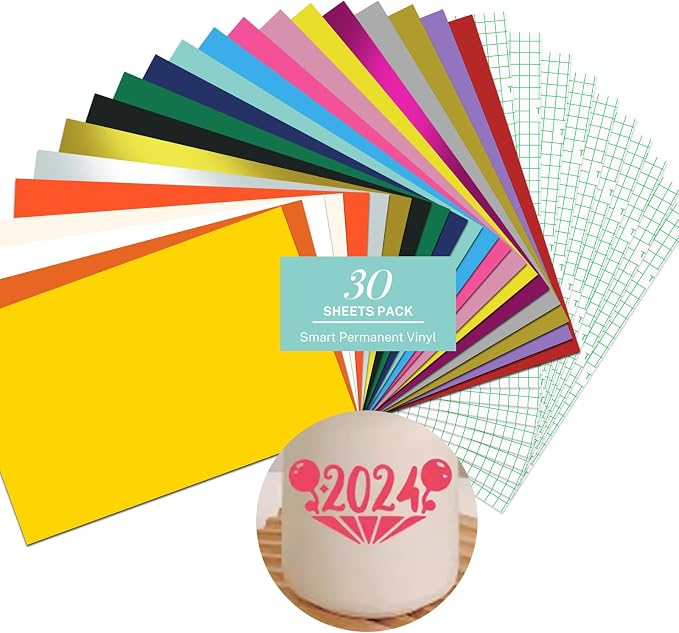HAWERSI Smart Permanent Adhesive Vinyl 30 Sheets