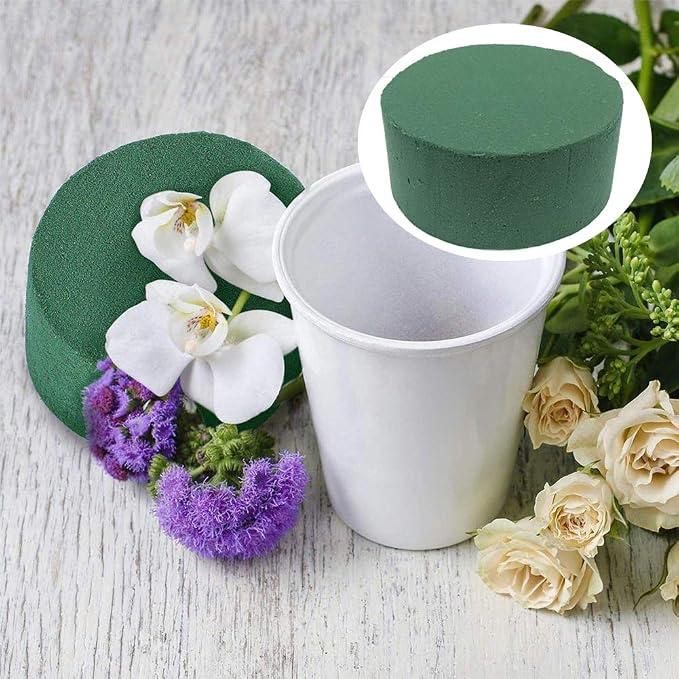 20 PCS Round Floral Foam, Wet Florist Floral Foam Block Flower Arrangement