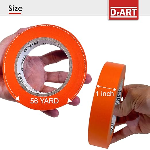 DEART Colored Masking Painters Labeling Tape Masking Tape 1 inch Color Painter