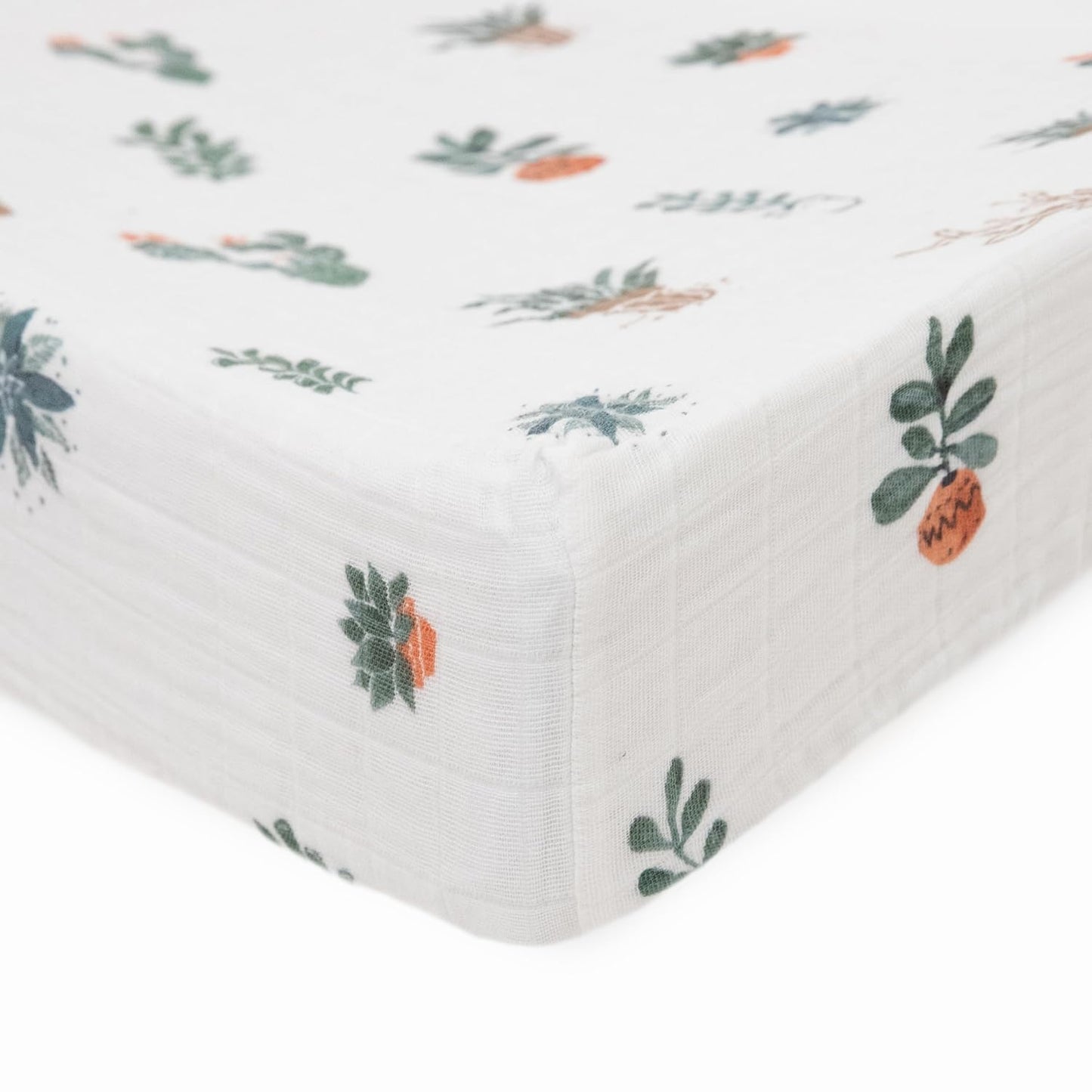 Little Unicorn Premium Changing Pad Cover | Extra Soft & Breathable Muslin Fabric (Prickle Pots)