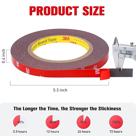 HitLights Double Sided Tape Heavy Duty, Waterproof Strong Mounting Adhesive