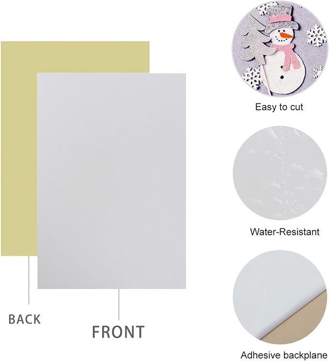 Bernese 6PCS Self Adhesive Felt Sheet, Felt Sheets