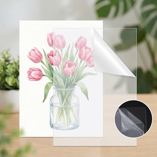 10PCS Clear Plastic Sheets Clear PVC Flexible Plastic Board Sheet | 8.25 x