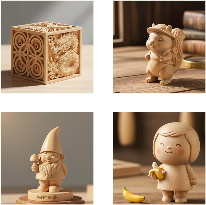 8Pcs Basswood Carving Blocks 2x2x2