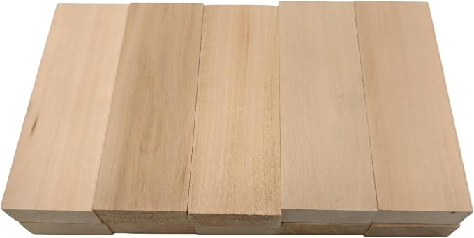 10PCS Basswood Carving Blocks, Whittling Wood Carving Kit, Unfinished Wooden